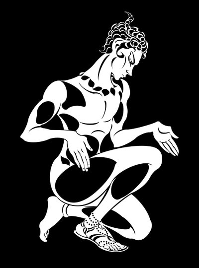 Vaslav Nijinsky als de faun in L